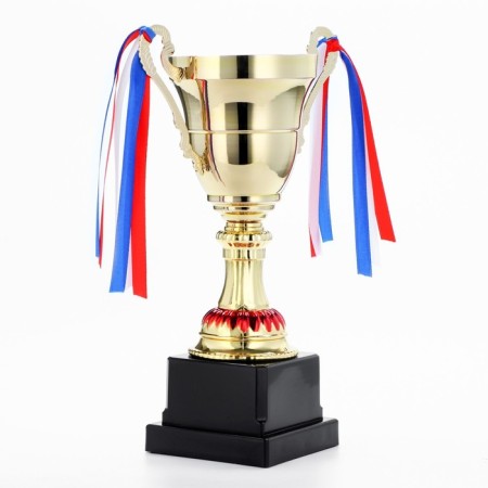 Cup 185a, award figure, gold, tricolor, plastic stand, 28.5 × 17 × 9.7 cm.-3