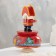 New Year. Musical souvenir "Nutcracker", three red, manual painting