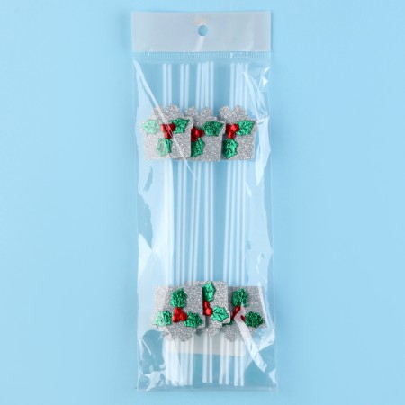 Pipe gift berry silver, set 6 pieces-3