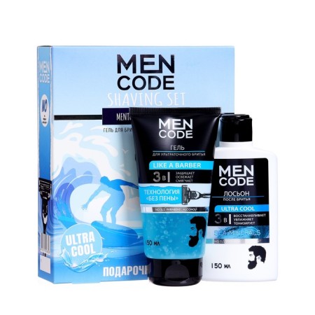 MEN CODE Gift Set: Ultrace shaving gel, 150ml + lotion after shaving, 150ml