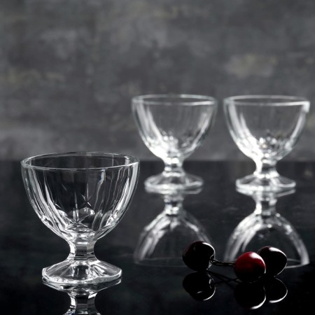 A set of glass cream cream "Maldives", 300 ml, 3 pcs-1