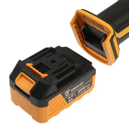 Battery angular grinder DEKO DKAG20-125, 20 V, 2 Ah, Li-Ion, D = 125x22.2 mm-6
