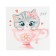 Thermonacle for decorating textile products Children's "Miau!", 14 x 14 cm