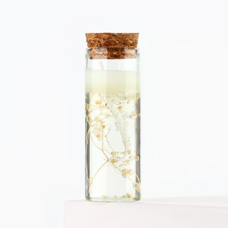 Interior candle in a flower flask 3 x 3 x 8 cm-1