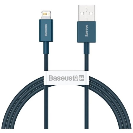 Кабель Baseus, Lightning - USB, 2.4 A, 1 м, синий-1