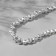 Plastic beads on the “Pearls” threads 0.7 × 0.5 × 0.4 cm, (set of 170 beads), white color