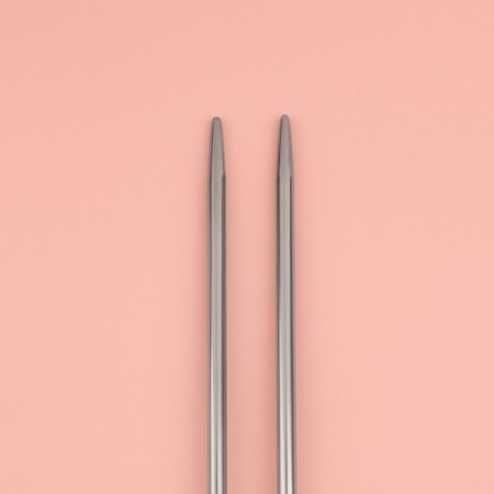 Knitting needles, straight lines, d = 3.5 mm, 35 cm, 2 pcs-1