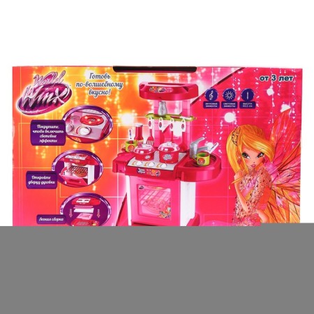 Game set "Fashionable kitchen", Winx, in a suitcase, with accessories, light, sound, height 65.5 cm-12