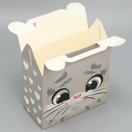 Gift folding box, packaging, “cat”, 23 x 20 x 10 cm-2