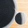 Serving napkin on the table "Lana", d = 38 cm, black color