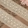 Knitted lace, 70 mm × 10 ± 1 m, beige color