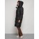 Coat insulated winter female, size 40, black color