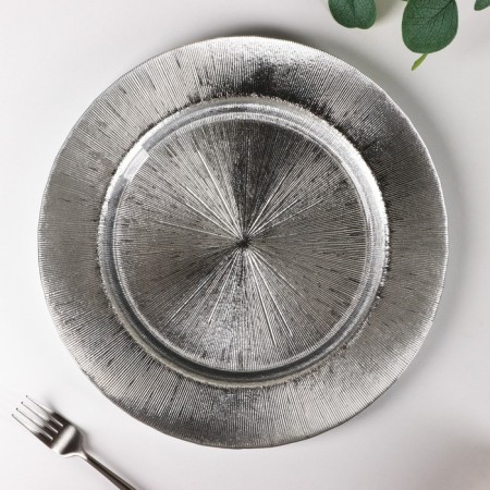 Glass Plane Lacking Magistro "Hoarfrost. Silver ", 32.5 × 2.5 cm, silver color