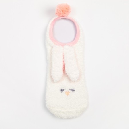 Women's socks Minaku with stoppers "Bunny", river 36-39-2