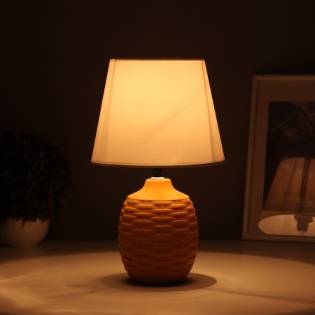 Table lamp "Weaving" 1x40W E14 yellow 19.5x19.5x35.5cm-1