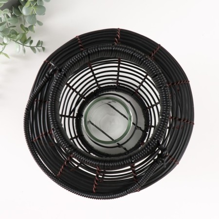 Metal candlestick, PVC "flashlight. Black lady" black 30x22x22 cm-2