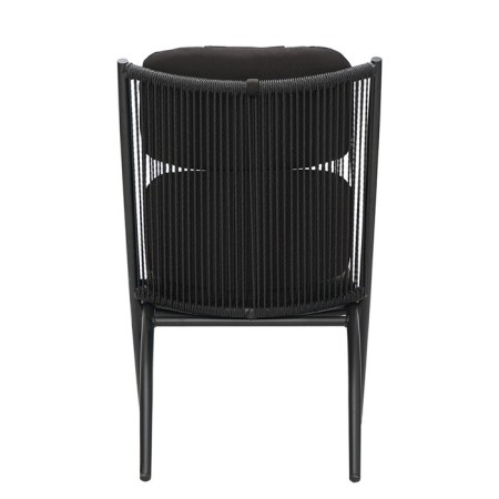 Hakon chair, 600 × 800 × 850 mm, artificial rattan, black color-12