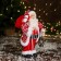 Santa Claus "In a suit with ornaments" 28 cm, red
