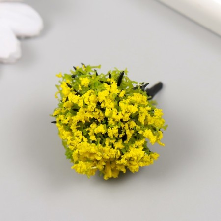 Artificial plant for creativity plastic "yellow acacia" 4 cm-2