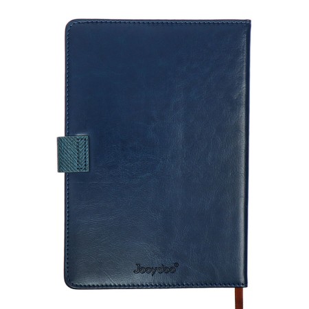 Organizer, A5, 128 sheets, a cage, the cover of the leatherette, with a knife, "patterns", blue-12