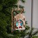 Christmas tree toy "Sani with a snowman", from batteries, a glow of RGB