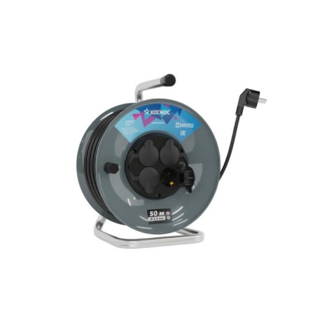 Удлинитель на катушке КОСМОС YKKsm30m-4g-Z(16A)IP, 4х50м, 16А, IP44, 3.5кВт