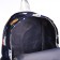School backpack from textiles on lightning, 3 pockets, blue color