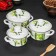 Set of pan "Bamboo", 3 subjects: 1 l, 1.5 l, 2.3 l, enameled covers, induction