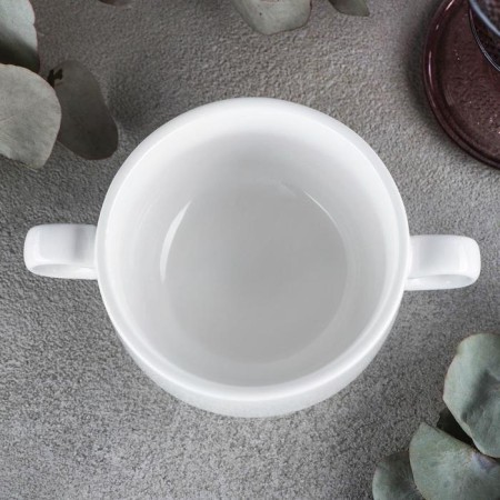 Porcelain broth Wilmax Stella, 270 ml, d = 10 cm, white color-1
