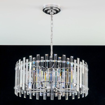 Suspendor Lamp Citilux "Ingvar" CL334181, 59x59x110 cm, 8x60W, E14, color gray-9
