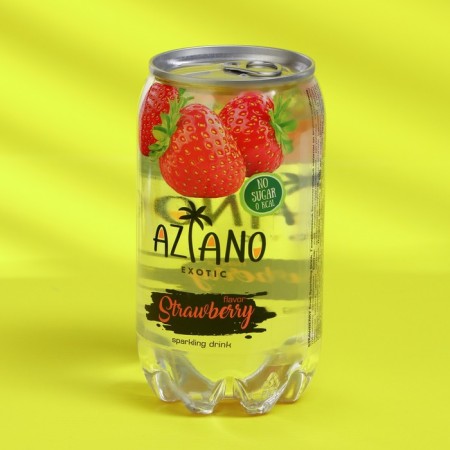 Gas -water water Aziano, strawberries, 350 ml