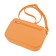 Bag women, genuine leather, orange 20x7x14 cm