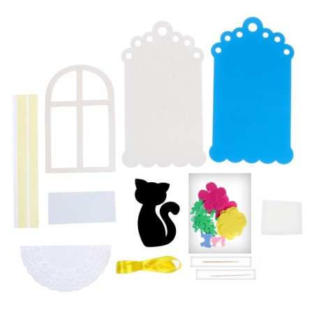 Set for creativity Greet "Cat on the Window"-4
