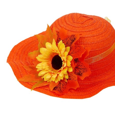 Carnival hat "Autumn bouquet", orange, p. 52–54 cm-8