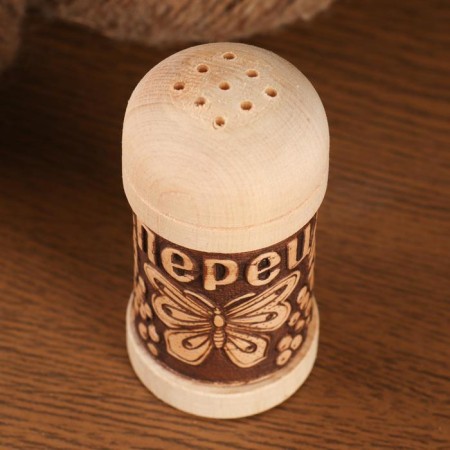 Set for spices "Moth" Sol-Peretz, 3Pr. Memorial 4.5x9cm, birch bark-6