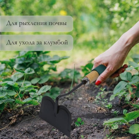 Planting grade Greengo, length 28.5 cm, wooden handle with foam-4