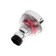 Zein z3632-1, rotary, on a hinge, with a red fan, chrome/transparent