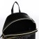 Open-ryukzak-mini made of artificial leather with lightning, black color