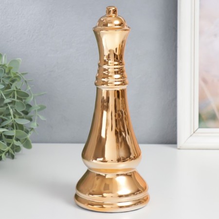 Souvenir Ceramics "Chess Figure. Ferge" gold 25x9.5x9.5 cm