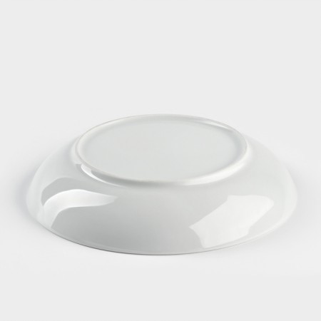 Set of porcelain dishes "Universal", white color, 3 objects: plate d = 20 cm, deep 600 ml, d = 20 cm, mug 350 ml-2
