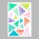 Stick plastic interior color "color triangles - different shapes" 20x29 cm