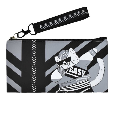 Penal soft, 1 compartment, 100 x 195 mm, flat, Phoenix "Cat" gray/black 61356-1