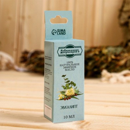 Eucalyptus essential oil, a bottle-boiler, annotation, 10 ml, "Dobroparov"-1