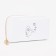 Women's wallet with lightning, white color