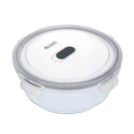 Glass Container Regent Inox Desco, Round, 0.95 L