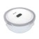 Glass Container Regent Inox Desco, Round, 0.95 L