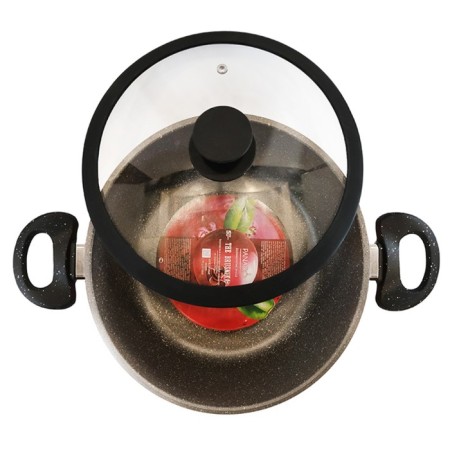 Panairo The Brusnika pan, with a lid, the handle Soft-Touch, 5.7 liters-3
