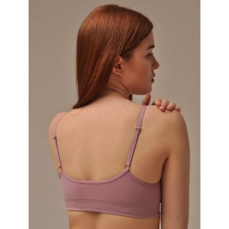 Top female with cup, size XL, color rosa ash-1