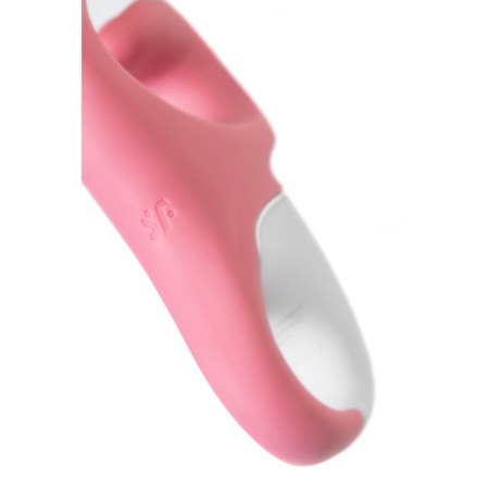 Unrealistic vibrator Satiffyer Hug Me, silicone, pink color-7