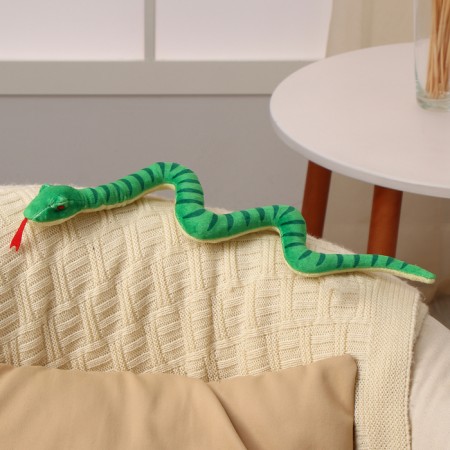 Soft toy "Snake", 39 cm, green color-2